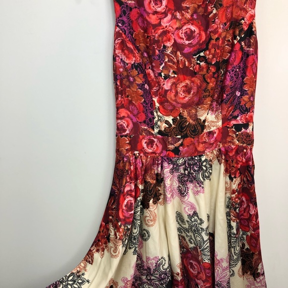 Lady vintage floral dress retro rockabilly made in Romania - Picture 6 of 16